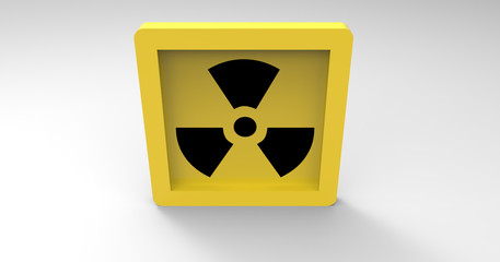 Fototapeta premium 3D Illustration Of A Radiation Sign