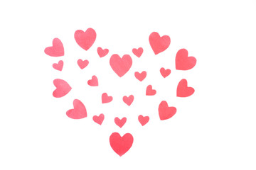 Decorative heart Felt for design to Valentines Day