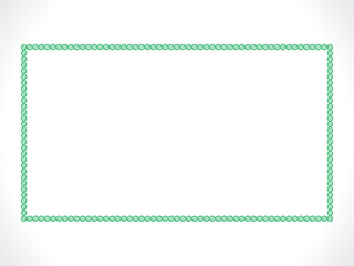 abstract artistic green border