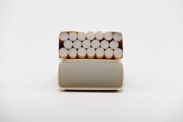 open cigarettes box