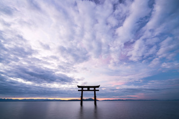 Sanctuaire de Shirahige au lac Biwa, ville de Takashima, Shiga, Japon