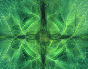 Abstract fractal background. Digital collage.