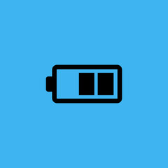 battery icon. flat design