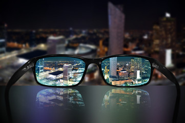 Glasses, vision concept, Warsaw