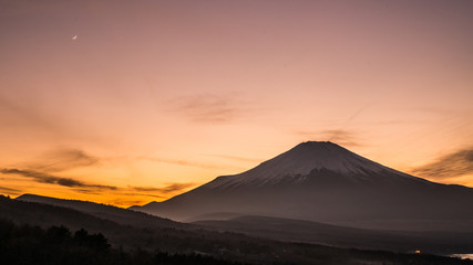Mt.Fuji at Yamanaka-lake,Yamanashi,tourism of Japan