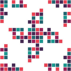 EPS10 file. Seamless floral geometric pattern. Vintage backgroun