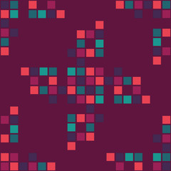 EPS10 file. Seamless floral geometric pattern. Vintage backgroun