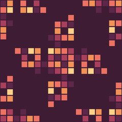 EPS10 file. Seamless floral geometric pattern. Vintage backgroun