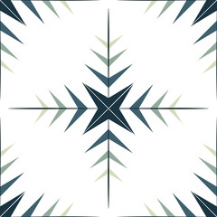 Fototapeta premium EPS10 file. Seamless floral geometric pattern. Vintage backgroun