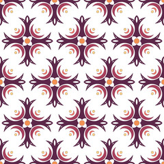 EPS10 file. Seamless floral geometric pattern. Vintage backgroun