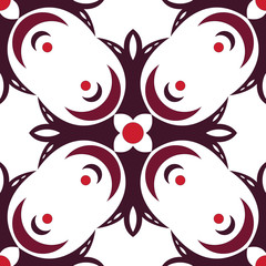 Obraz premium EPS10 file. Seamless floral geometric pattern. Vintage backgroun