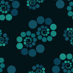 EPS10 file. Seamless floral geometric pattern. Vintage backgroun