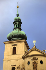Fototapeta na wymiar Church of St. Havel in Prague, Czech Republic