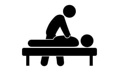 Pictogram - Massage, Masseur, Backrub, Wellness, Spa - Object, Icon, Symbol