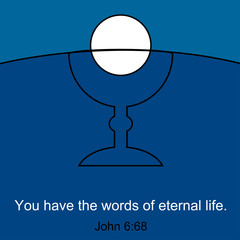 Inspirational symbol of Holy Communion