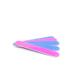 Multi-colored nail files. Isolated