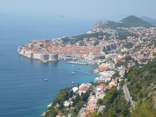 Naklejka na ściany i meble Dubrovnik from above