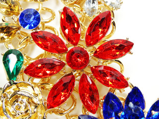 jewelry with bright crystals brooch luxury fashion