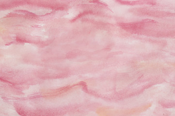 Abstract Pink Gold Watercolor Background