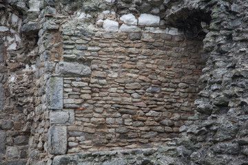Brickwork Close up at old castle