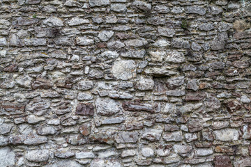 Close up of brickwork at Hadleigh Castle