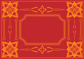 Thai art texture and pattern background