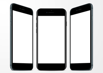 mockup vector smartphone with a blank screen