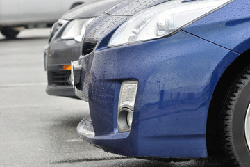 Obraz premium cars in the parking close-up