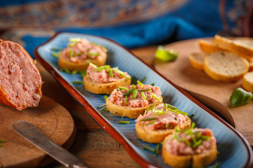 Bread and tea sausage