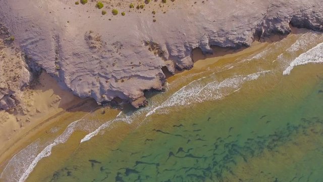 Aerial nature landscape picturesque mediterranean sea coast