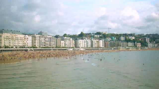 Seaside of San Sebastian, Donostia, Pais Basco, Spain