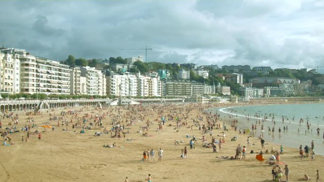 Seaside of San Sebastian, Donostia, Pais Basco, Spain