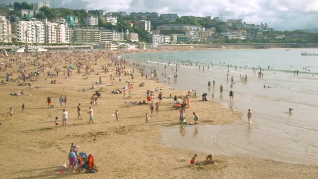 Seaside of San Sebastian, Donostia, Pais Basco, Spain
