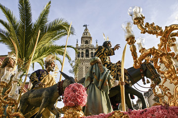 Obraz premium Hermandad de la Borriquita, Wielki Tydzień w Sewilli