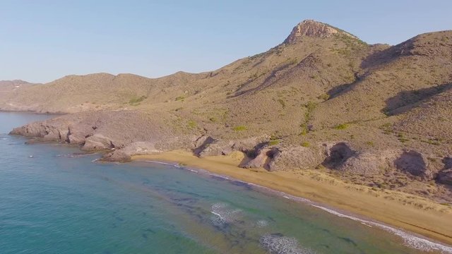 Aerial nature landscape picturesque mediterranean sea coast