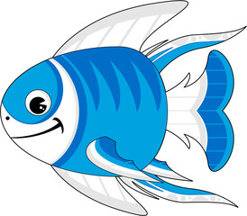 Cute Cartoon Tropical Fish