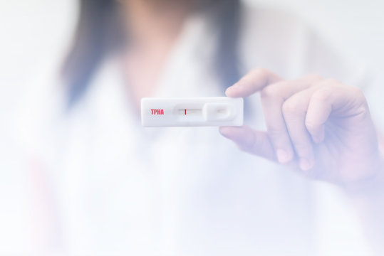Rapid test cassette for Syphilis test(TPHA) ,Negative