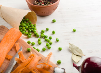 mixed vegetables background