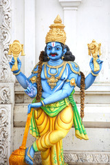Fototapeta na wymiar Statue of Lord Vishnu ,Hindu god