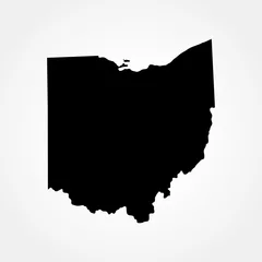 Fotobehang map of the U.S. state of Ohio  © Mariana