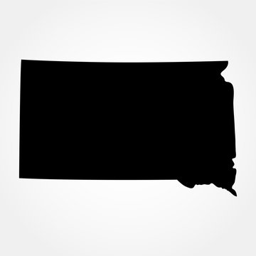 map of the U.S. state of South Dakota 