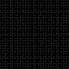 Black Squares Modern Seamless Pattern.