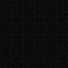 Black Squares Modern Seamless Pattern.