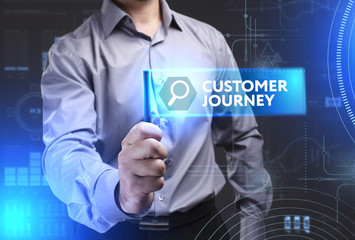 Business, Technology, Internet and network concept. Young busine