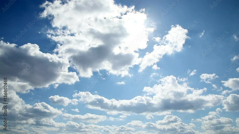 Wall mural the clear sky with a cloud