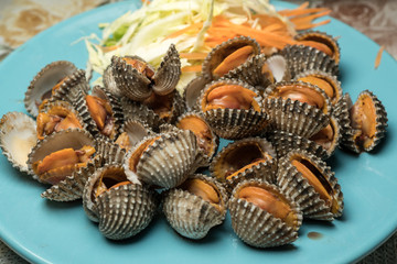 Obraz premium Poached scallop