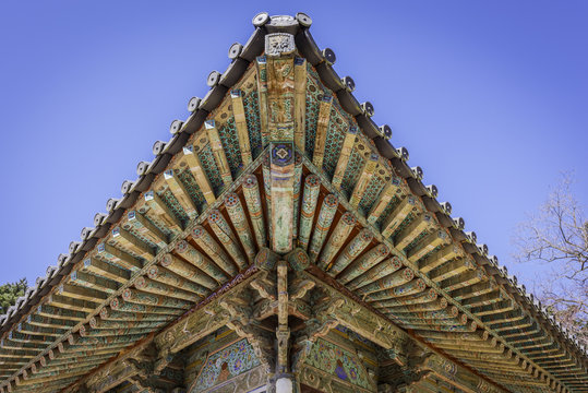 Traditional old korean roof.