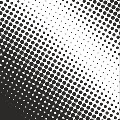 Abstract geometric black and white graphic design print halftone