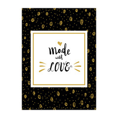Made with Love. Chick Party greeting card and invitation