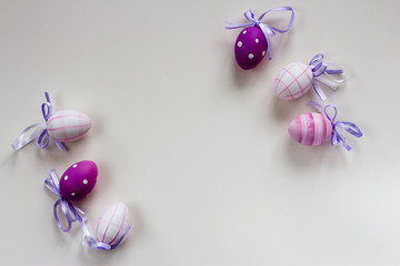 Easter eggs with decorations